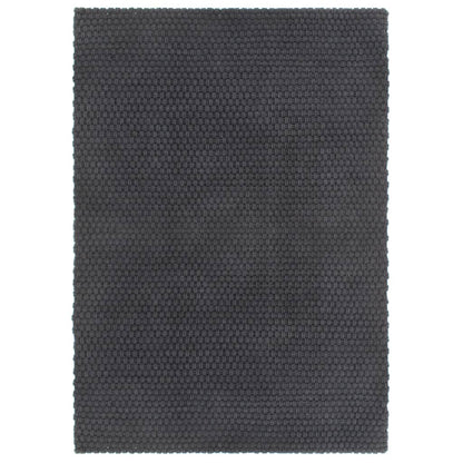 vidaXL Teppich Rechteckig Anthrazit 120x180 cm Baumwolle