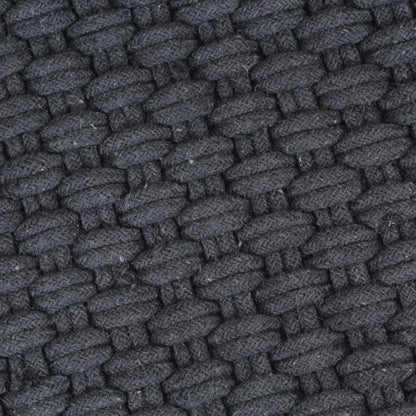 vidaXL Teppich Rechteckig Anthrazit 120x180 cm Baumwolle