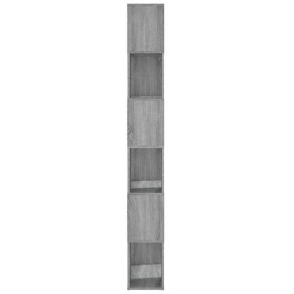 vidaXL Bücherregal/Raumteiler Grau Sonoma 60x24x186 cm
