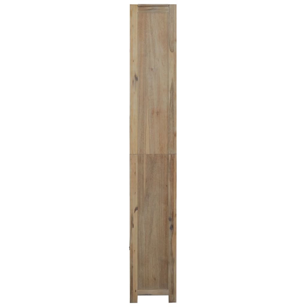 vidaXL Bibliothèque 7 étagères 80x30x200 cm Bois d'acacia massif