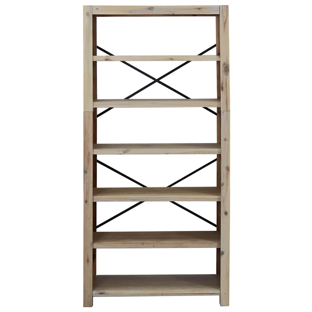 vidaXL Bibliothèque à 6 étagères 80x30x170 cm Bois d'acacia massif