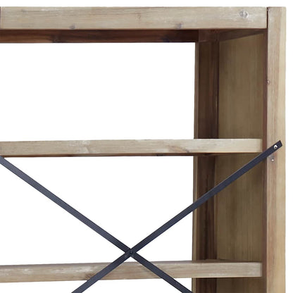 vidaXL Bibliothèque à 6 étagères 80x30x170 cm Bois d'acacia massif
