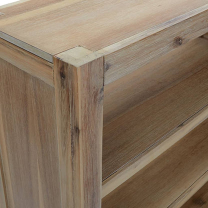 vidaXL Bücherregal 5 Böden 80x30x140 cm Massivholz Akazie