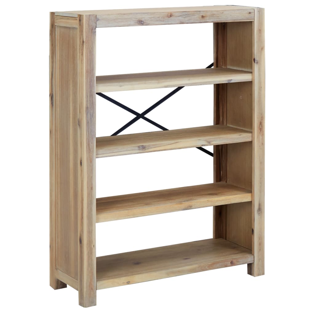 vidaXL Étagère à 4 niveaux 80x30x110 cm Bois d'acacia massif