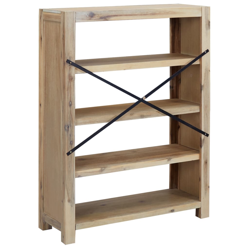 vidaXL Étagère à 4 niveaux 80x30x110 cm Bois d'acacia massif