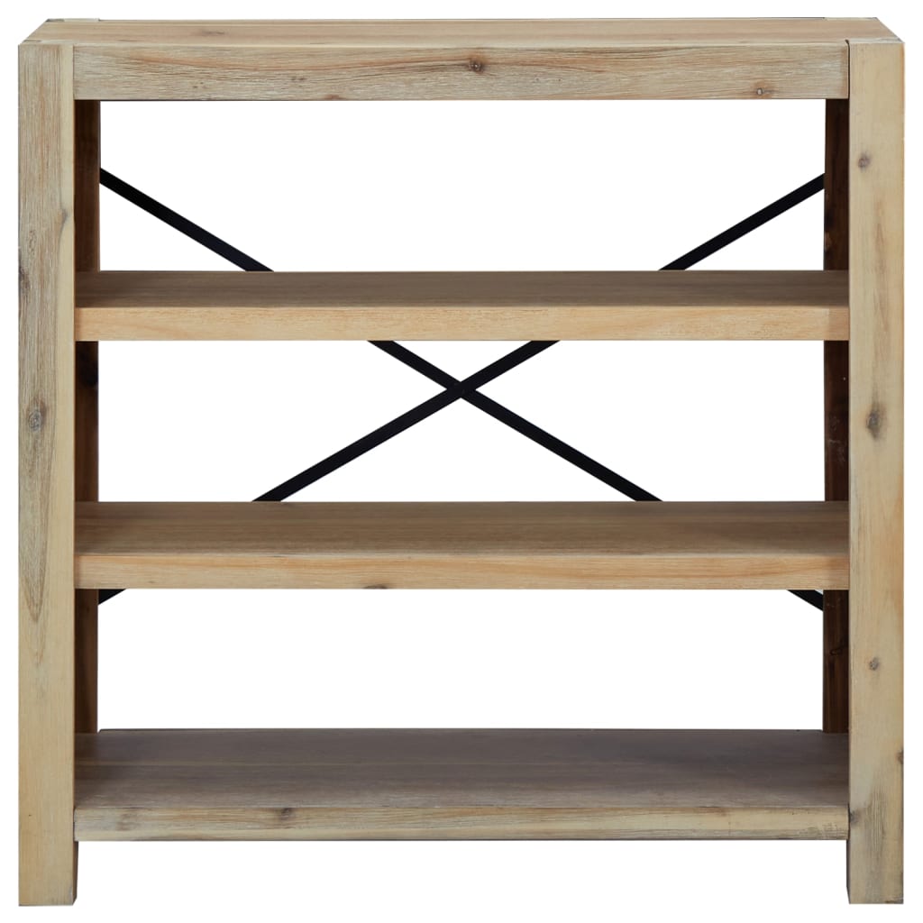 vidaXL Étagère à 3 niveaux 80x30x80 cm Bois d'acacia massif