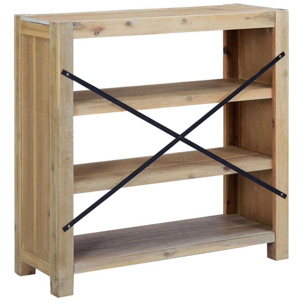 vidaXL Étagère à 3 niveaux 80x30x80 cm Bois d'acacia massif