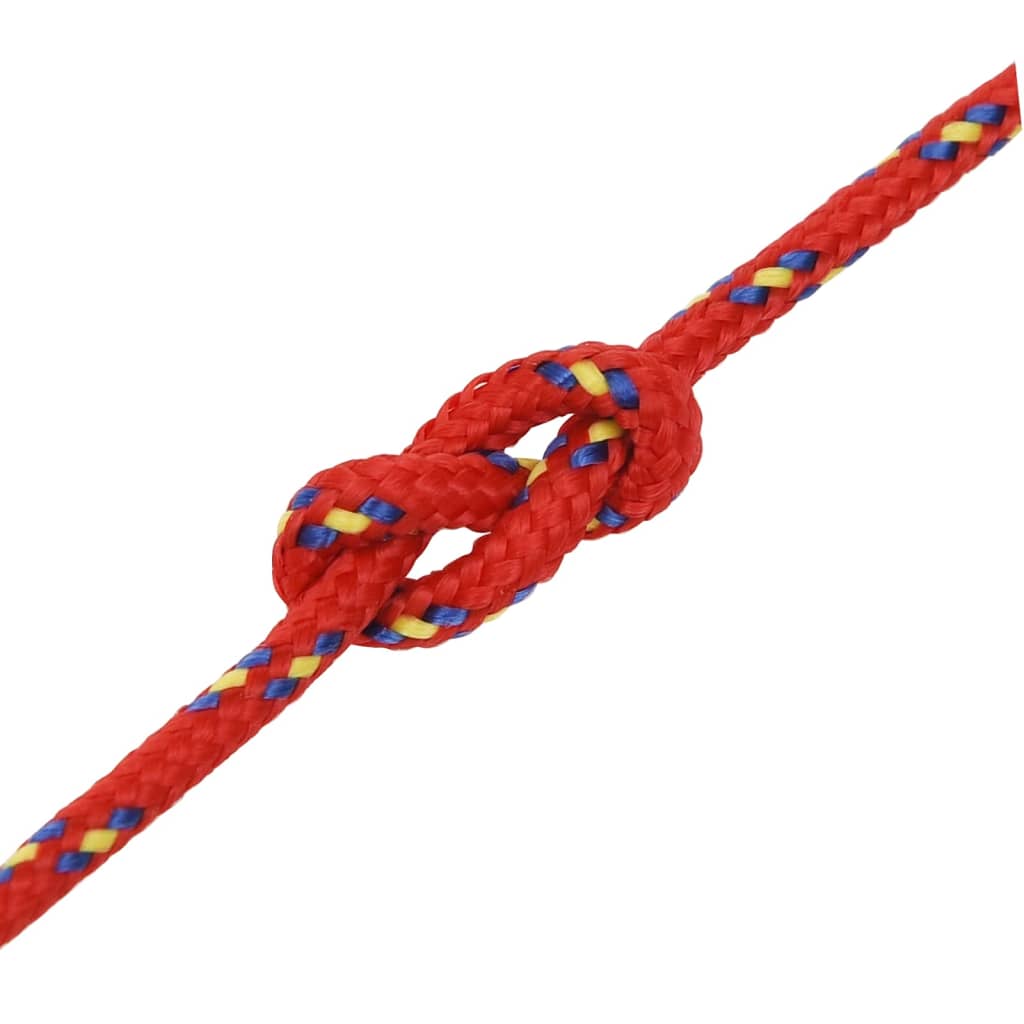 vidaXL Bootsseil Rot 2 mm 25 m Polypropylen