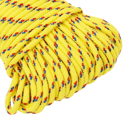 vidaXL Bootsseil Gelb 3 mm 250 m Polypropylen