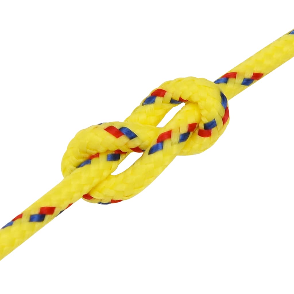 vidaXL Bootsseil Gelb 5 mm 250 m Polypropylen