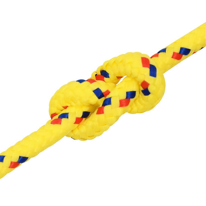 vidaXL Bootsseil Gelb 6 mm 25 m Polypropylen