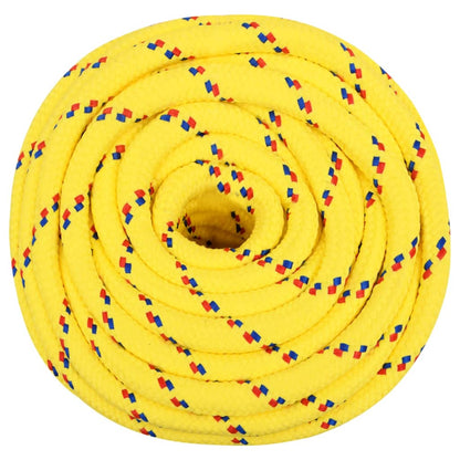 vidaXL Bootsseil Gelb 16 mm 25 m Polypropylen