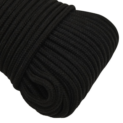 vidaXL Arbeitsseil Schwarz 5 mm 25 m Polyester