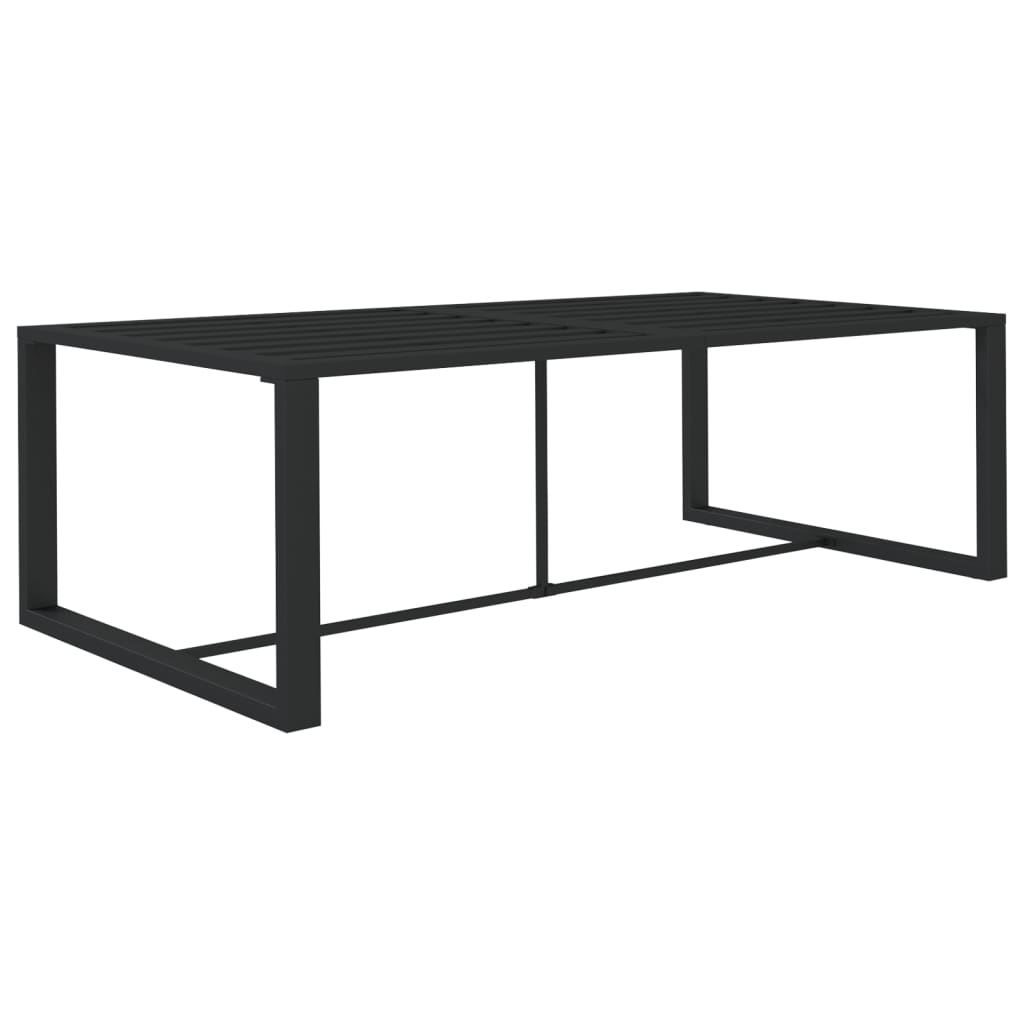vidaXL Salon de jardin 4 pcs avec coussins aluminium anthracite