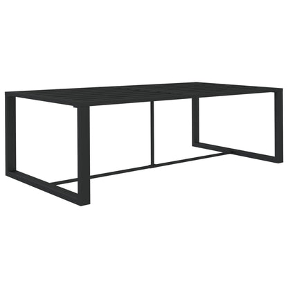 vidaXL Salon de jardin 4 pcs avec coussins aluminium anthracite