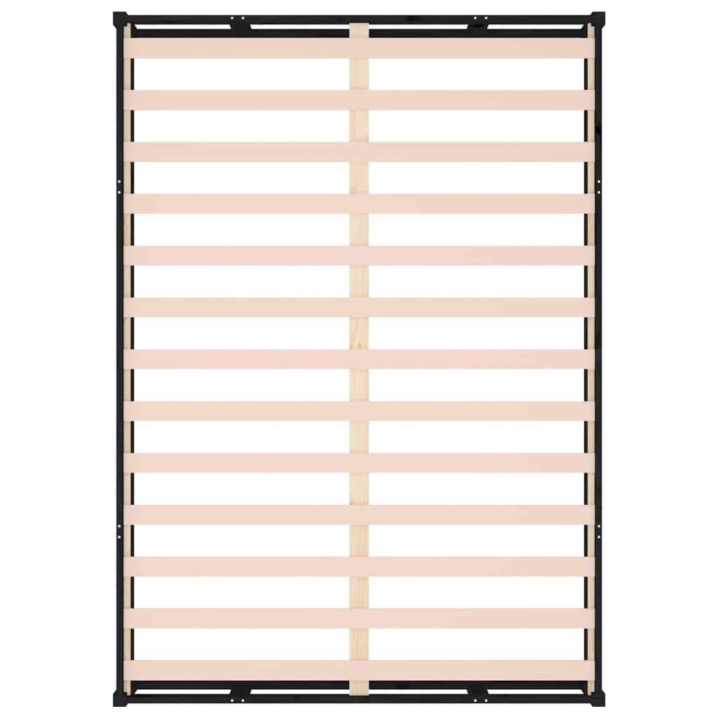 Massivholzbett Schwarz 180x200 cm