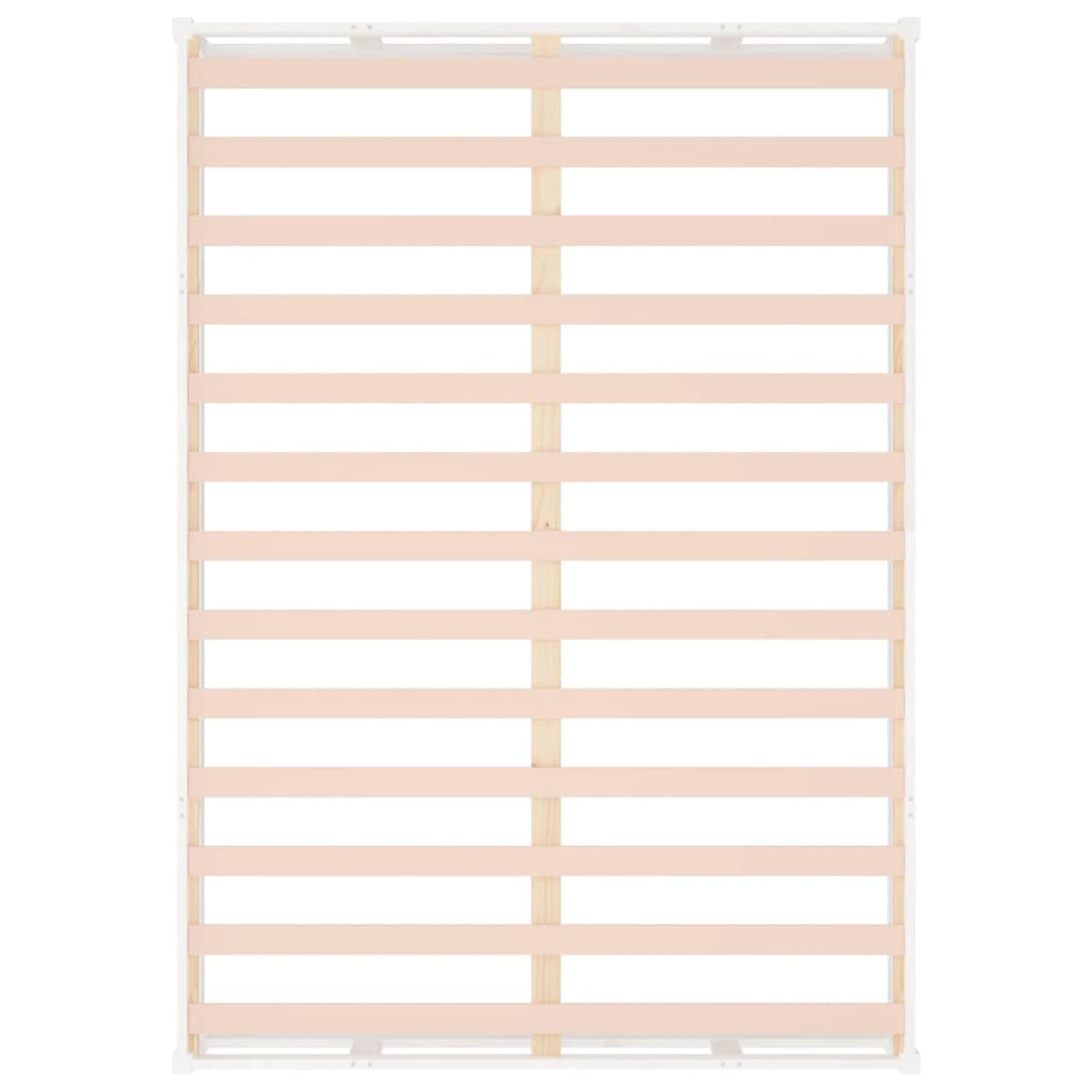 Massivholzbett Weiß 200x200 cm