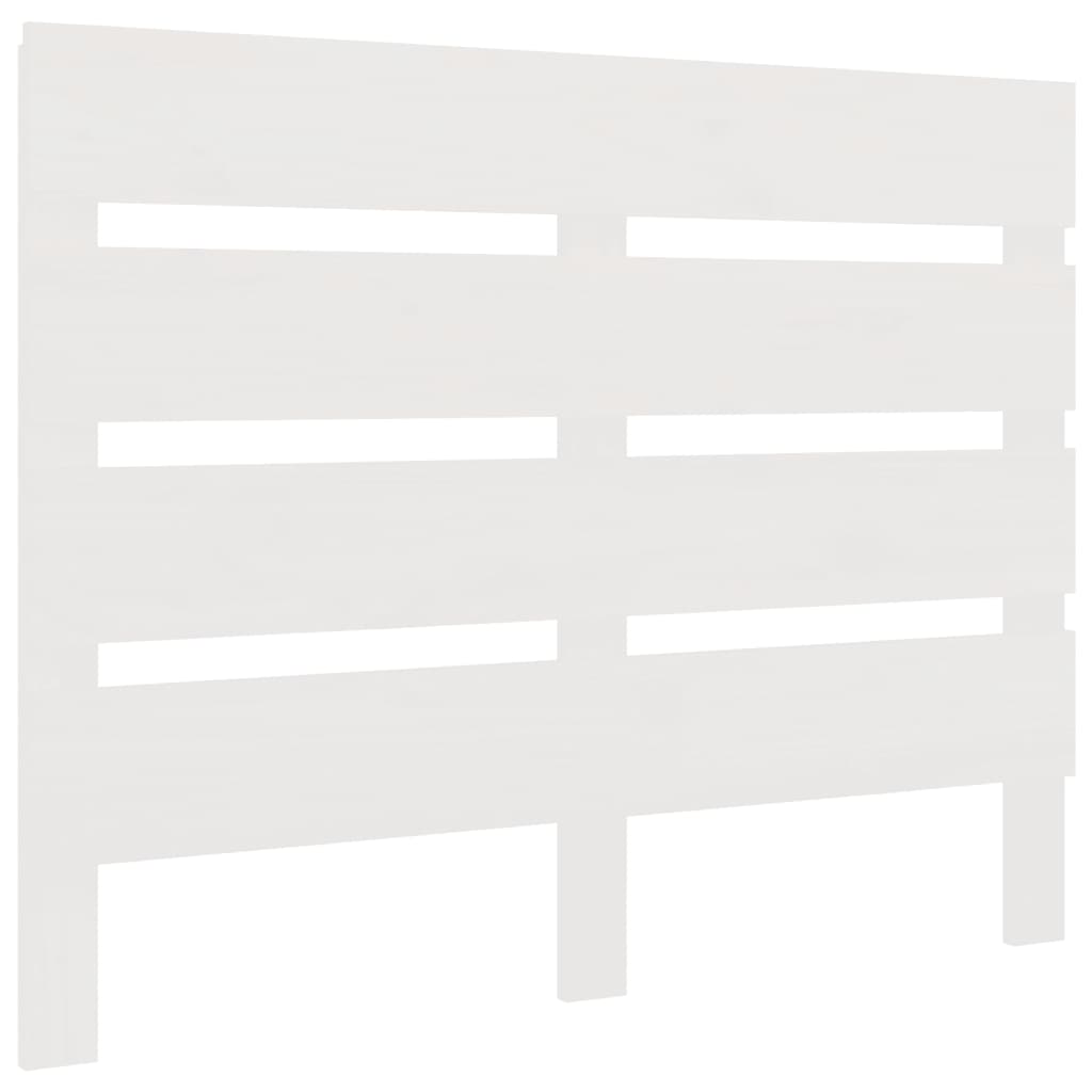 vidaXL Kopfteil Weiß 90x3x80 cm Massivholz Kiefer