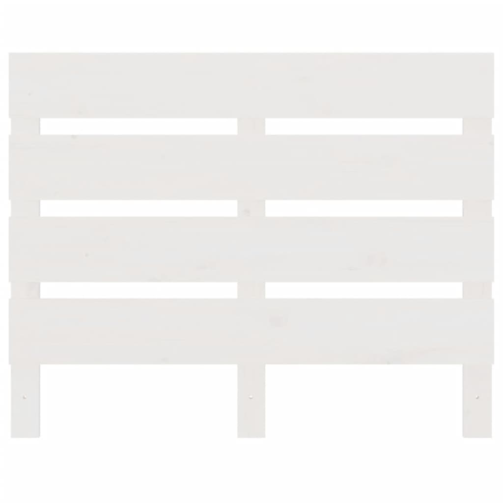 vidaXL Kopfteil Weiß 90x3x80 cm Massivholz Kiefer