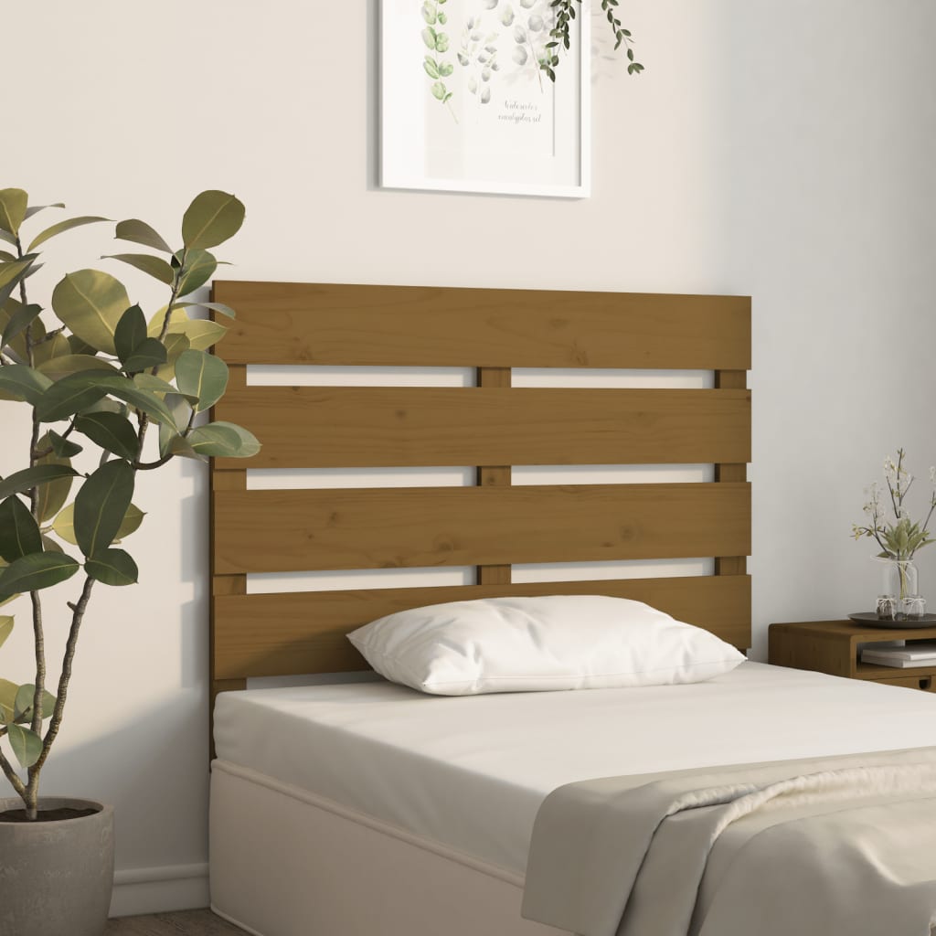 vidaXL Kopfteil Honigbraun 100x3x80 cm Massivholz Kiefer