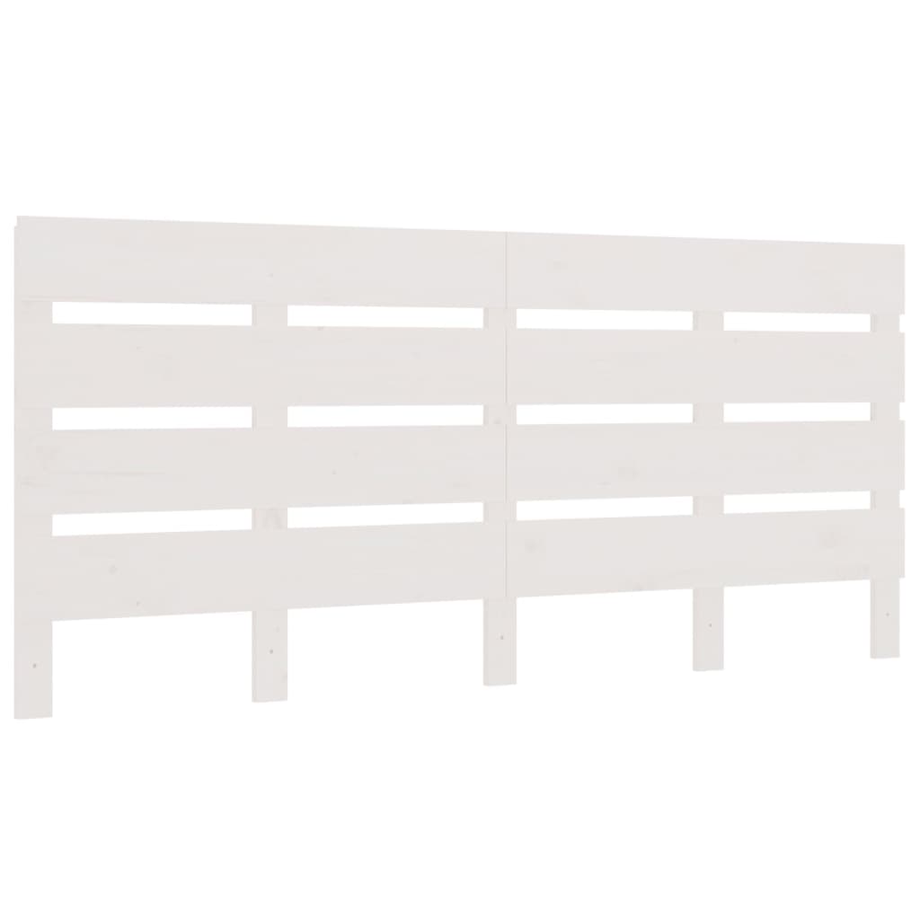 vidaXL Kopfteil Weiß 150x3x80cm Massivholz Kiefer