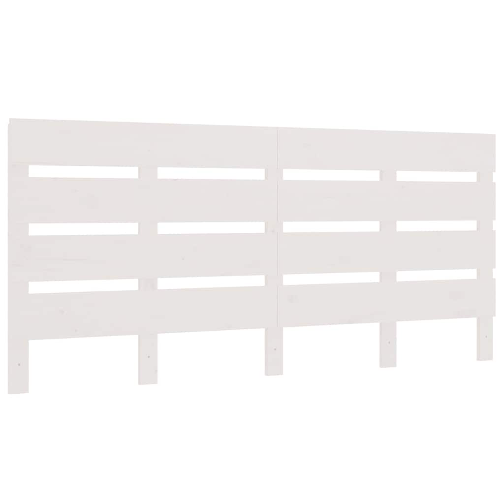 vidaXL Kopfteil Weiß 180x3x80 cm Massivholz Kiefer