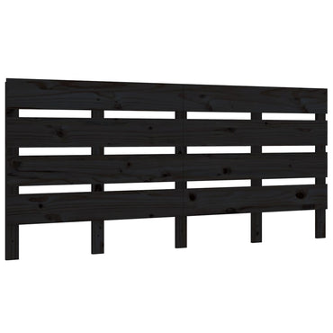 vidaXL Kopfteil Schwarz 180x3x80 cm Massivholz Kiefer