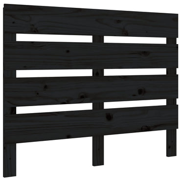 vidaXL Kopfteil Schwarz 75x3x80 cm Massivholz Kiefer