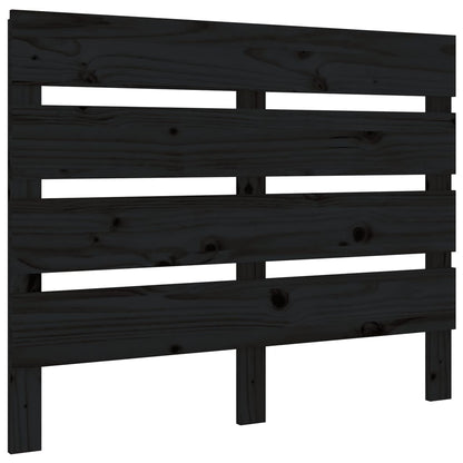 vidaXL Kopfteil Schwarz 75x3x80 cm Massivholz Kiefer