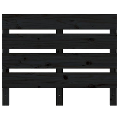 vidaXL Kopfteil Schwarz 75x3x80 cm Massivholz Kiefer