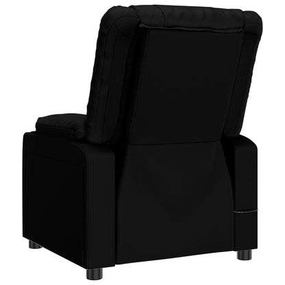 vidaXL Fauteuil relax en similicuir noir