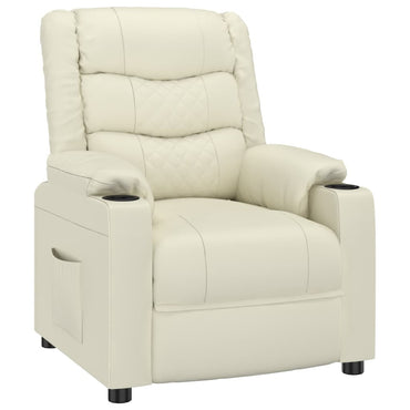 vidaXL Relaxsessel Creme Kunstleder