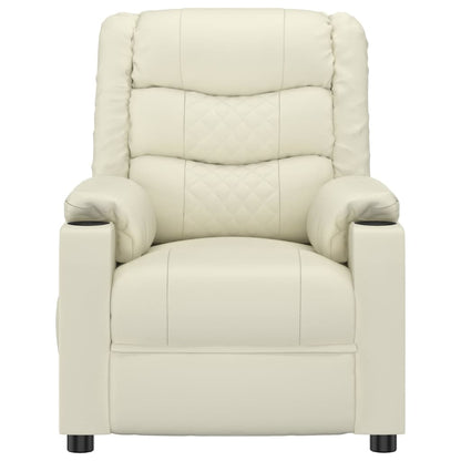 vidaXL Relaxsessel Creme Kunstleder