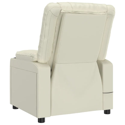 vidaXL Relaxsessel Creme Kunstleder