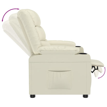 vidaXL Relaxsessel Creme Kunstleder