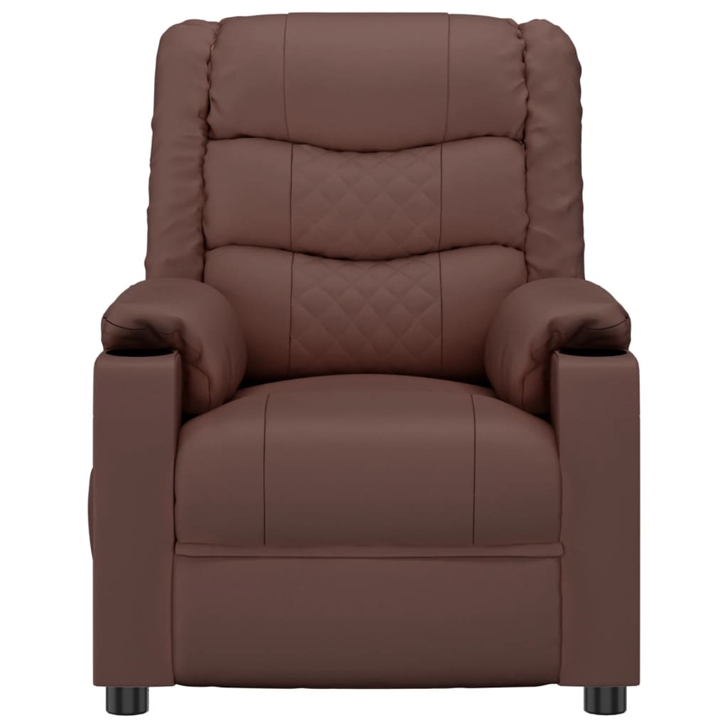 vidaXL Fauteuil relax marron similicuir