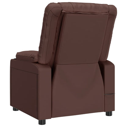 vidaXL Fauteuil relax marron similicuir