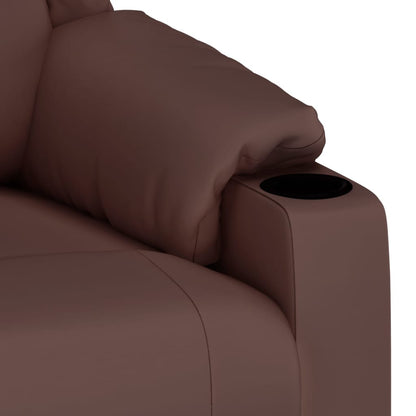 vidaXL Fauteuil relax marron similicuir