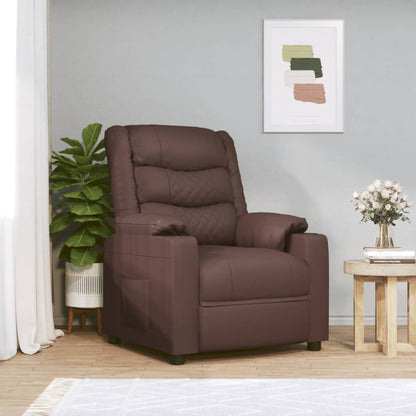 vidaXL Fauteuil relax marron similicuir