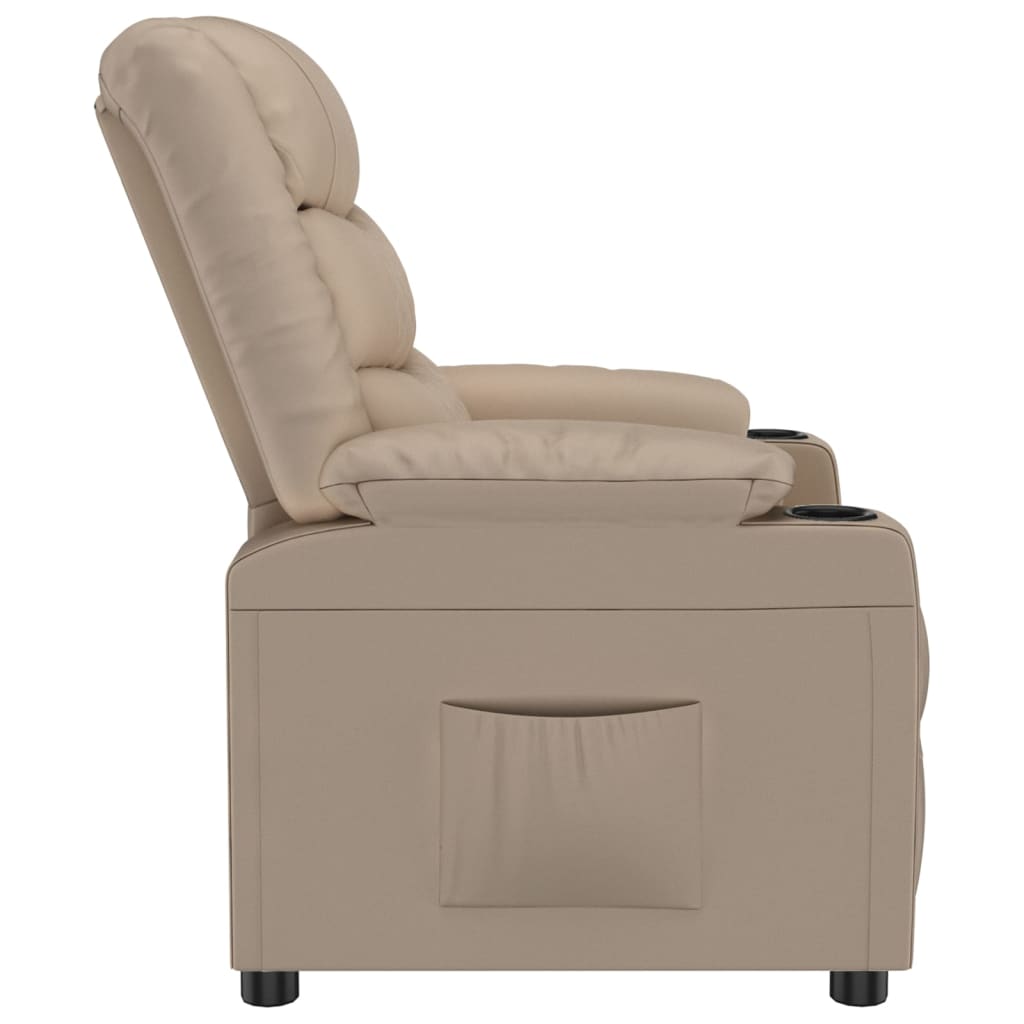 vidaXL Relaxsessel Cappuccino-Braun Kunstleder