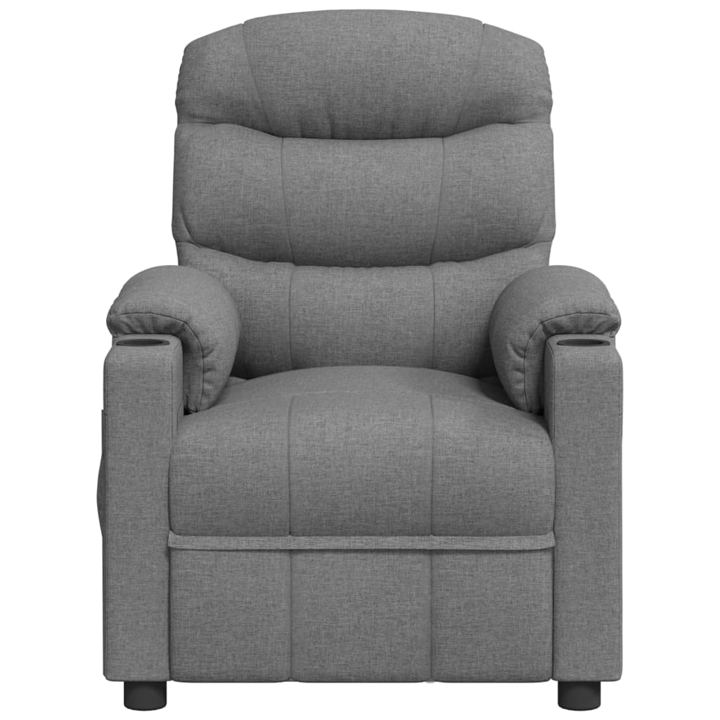 vidaXL Relaxsessel Hellgrau Stoff