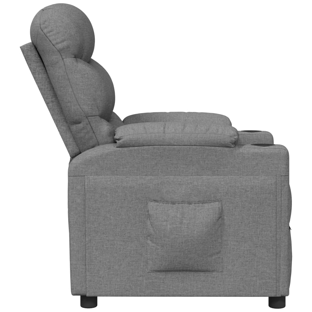 vidaXL Relaxsessel Hellgrau Stoff