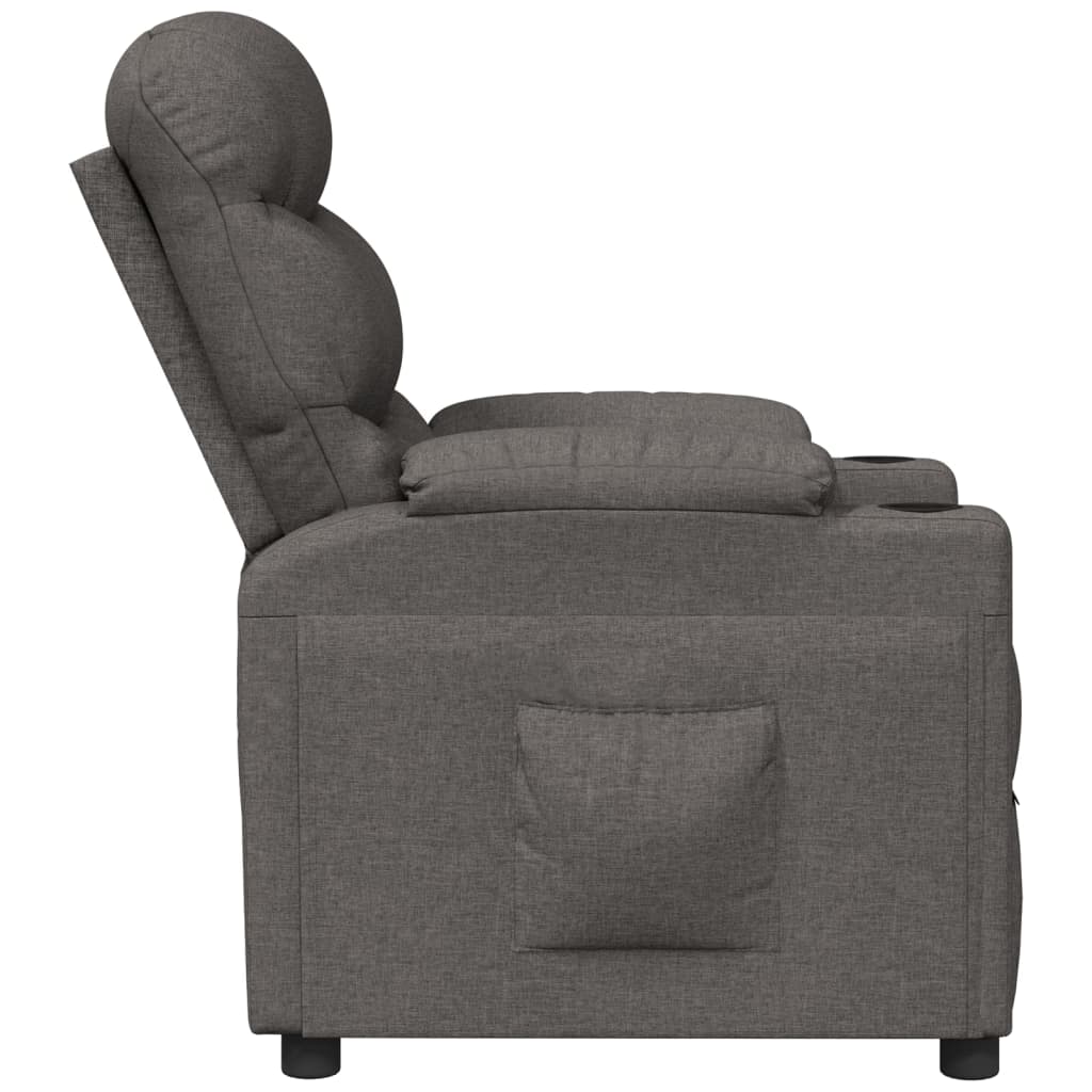 vidaXL Relaxsessel Dunkelgrau Stoff