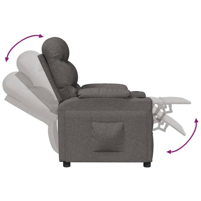 vidaXL Relaxsessel Dunkelgrau Stoff