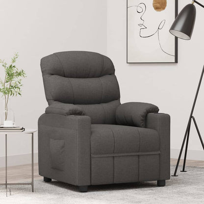 vidaXL Relaxsessel Dunkelgrau Stoff