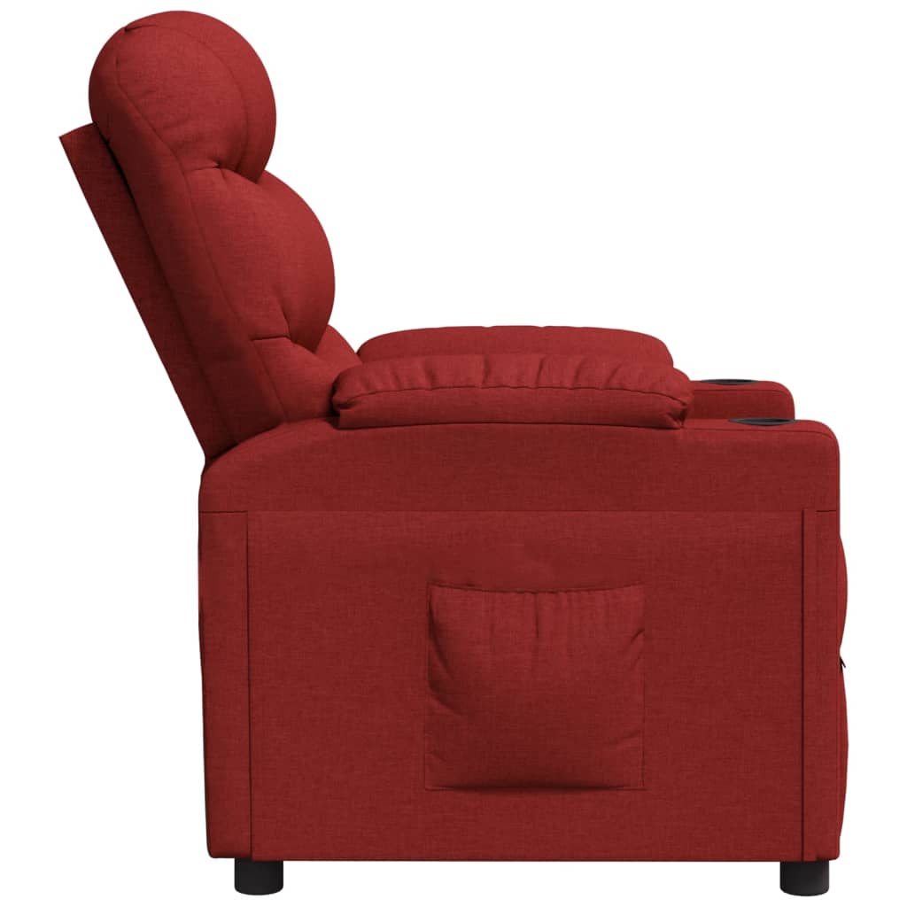 vidaXL Relaxsessel Weinrot Stoff