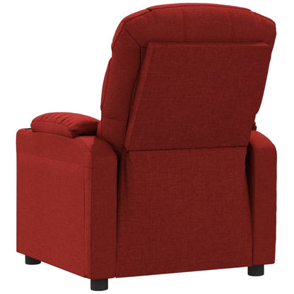 vidaXL Relaxsessel Weinrot Stoff