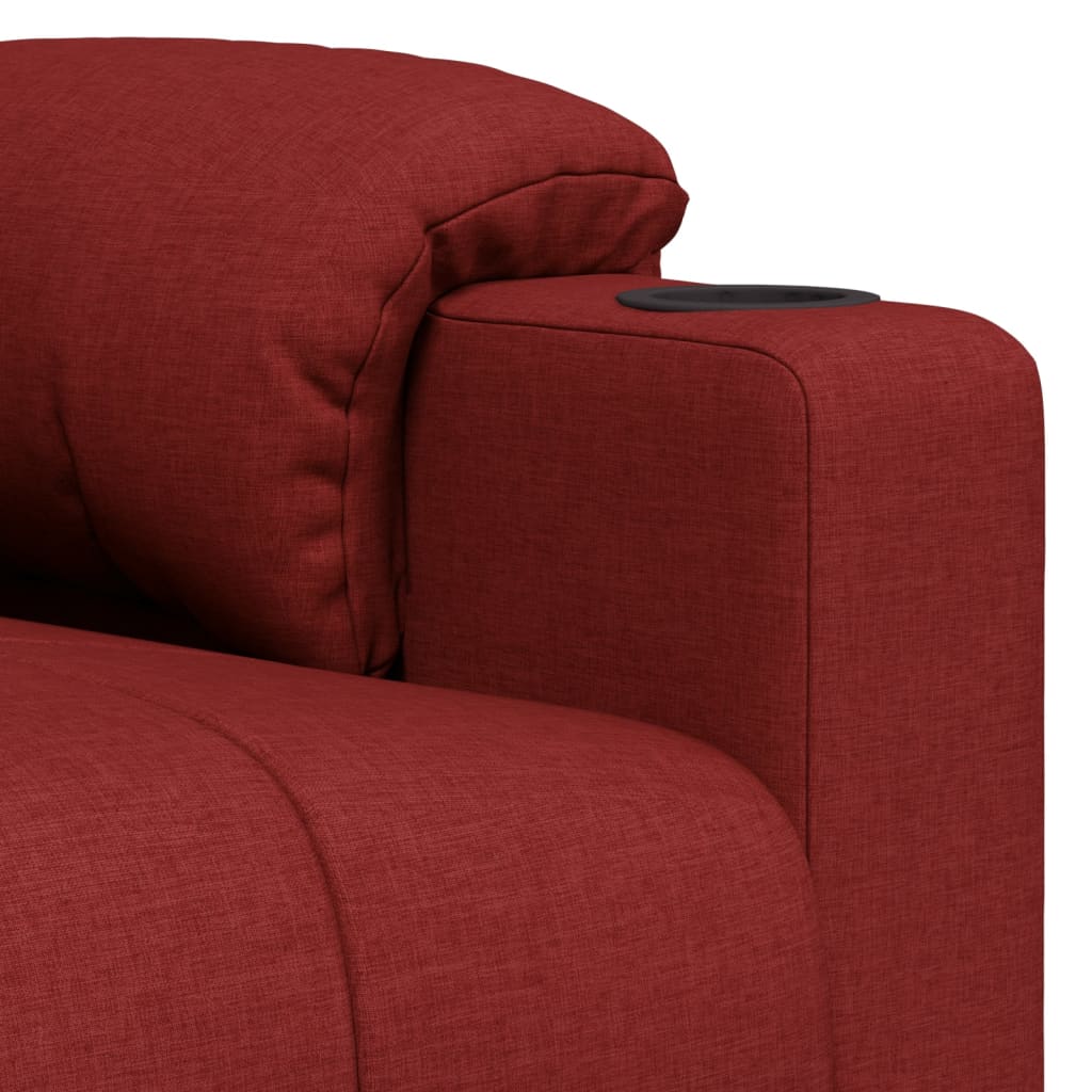 vidaXL Relaxsessel Weinrot Stoff