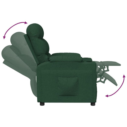 vidaXL Relaxsessel Dunkelgrün Stoff