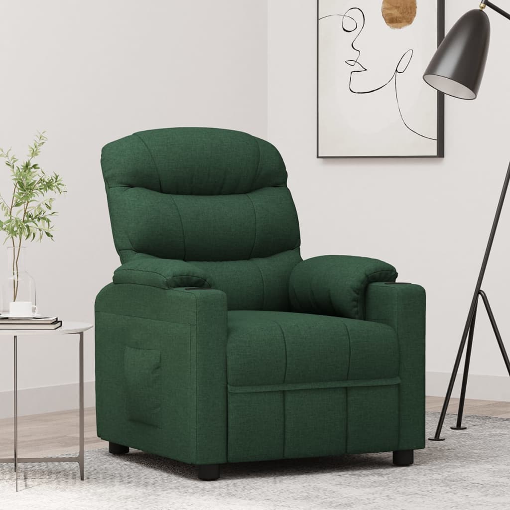 vidaXL Relaxsessel Dunkelgrün Stoff